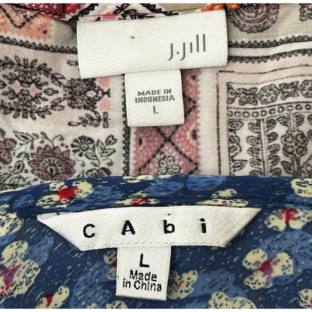 CABI J.Jill Bundle Lot Of 2 Tops Size Large Relaxed Tops Lightweight